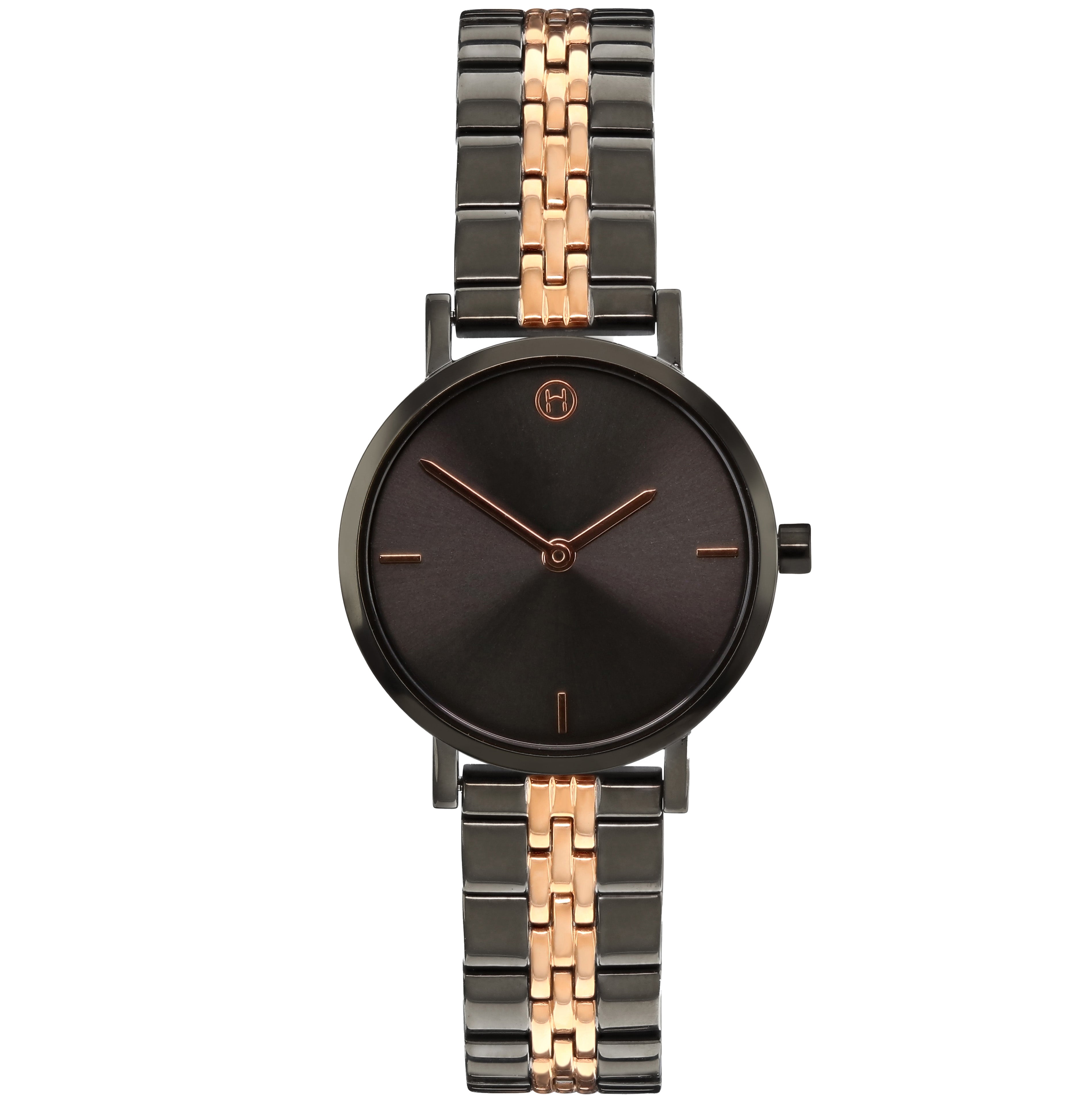 Herts - ALDBURY | Gunmetal / Rose Gold Link